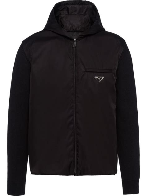 prada zip up hoodie|prada sweatshirts for men.